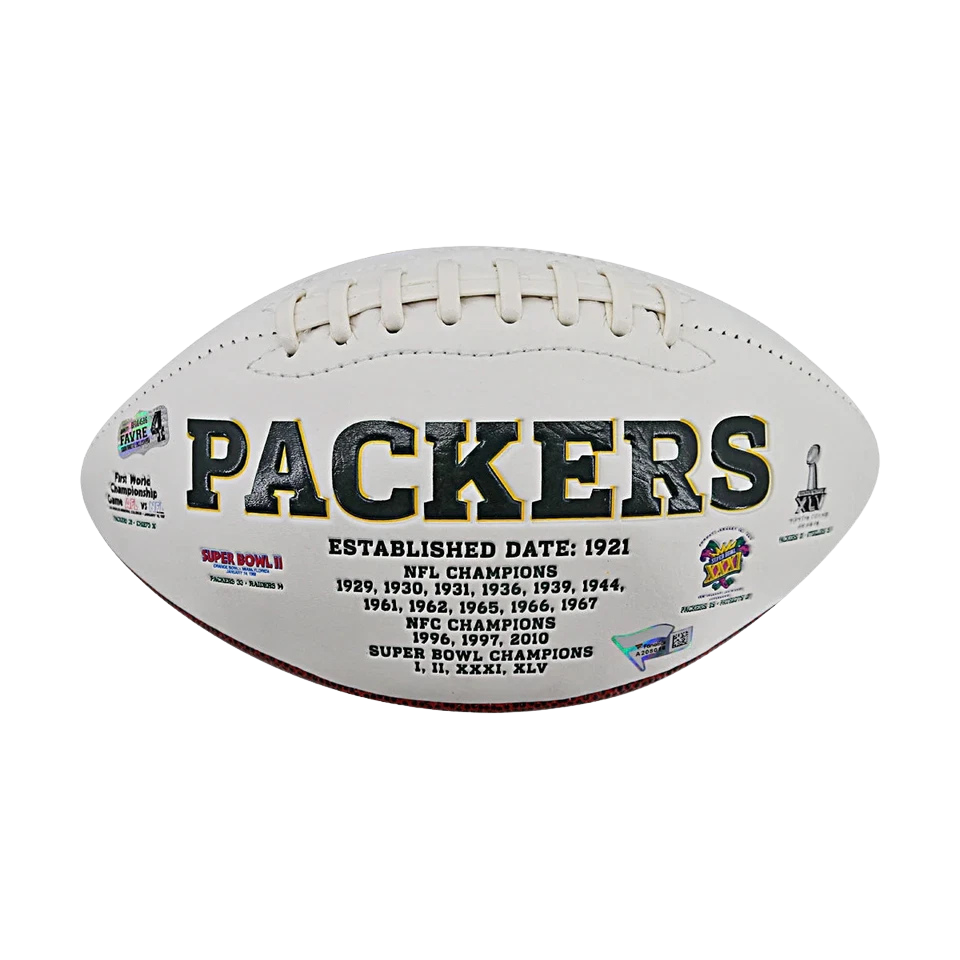 Balón firmado por Aaron Rodgers