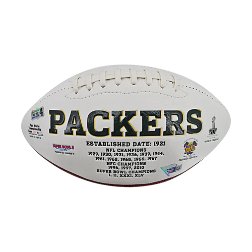 Balón firmado por Aaron Rodgers