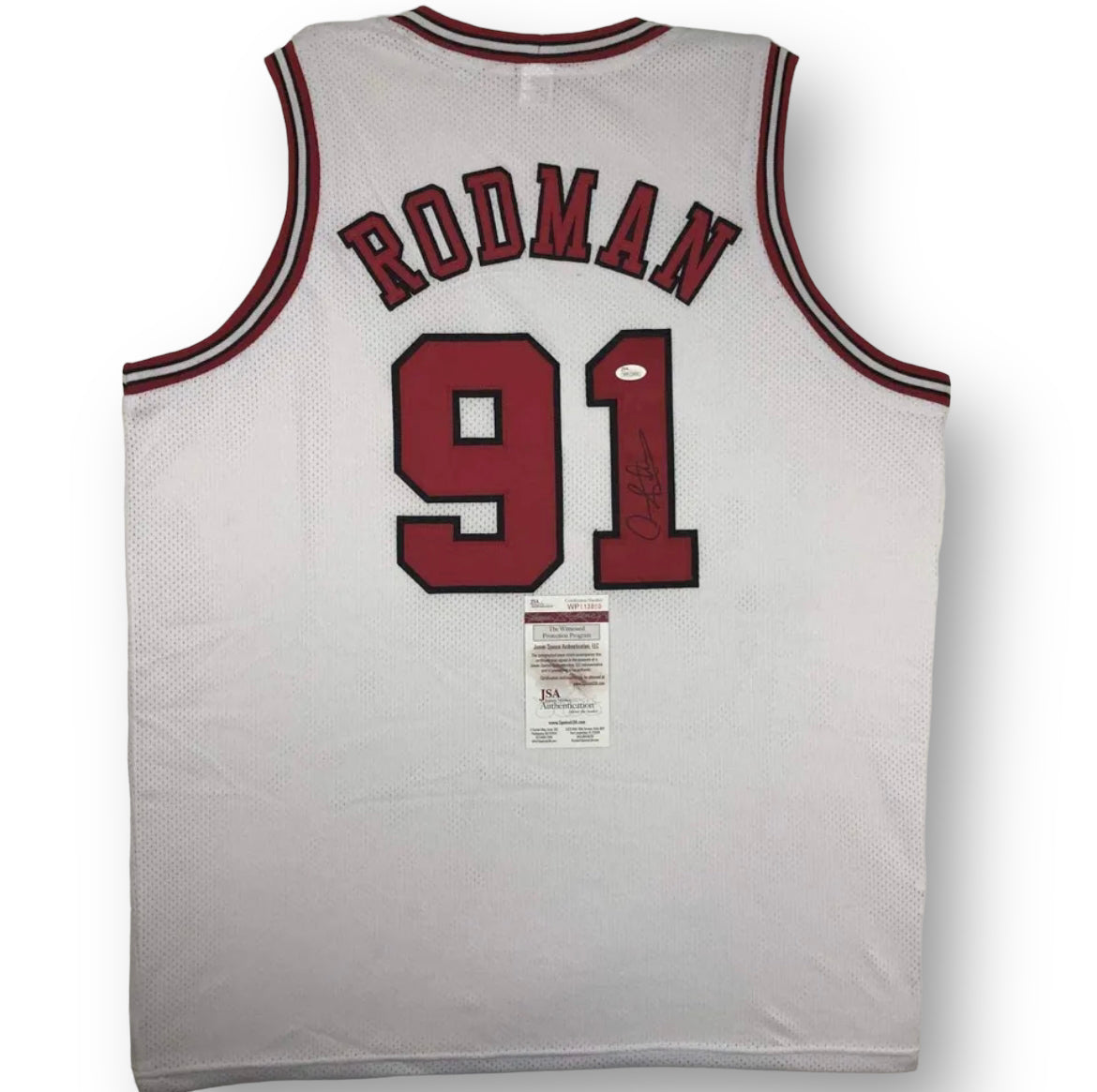 Jersey  Bulls  Dennis Rodman WHITE
