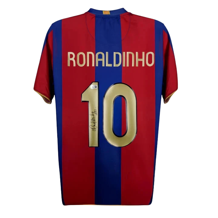 Jersey firmado por Ronaldinho - Barcelona
