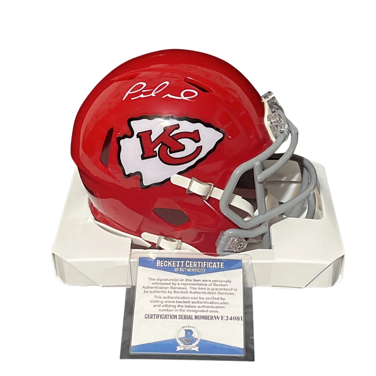 Minicasco firmado por Patrick Mahomes